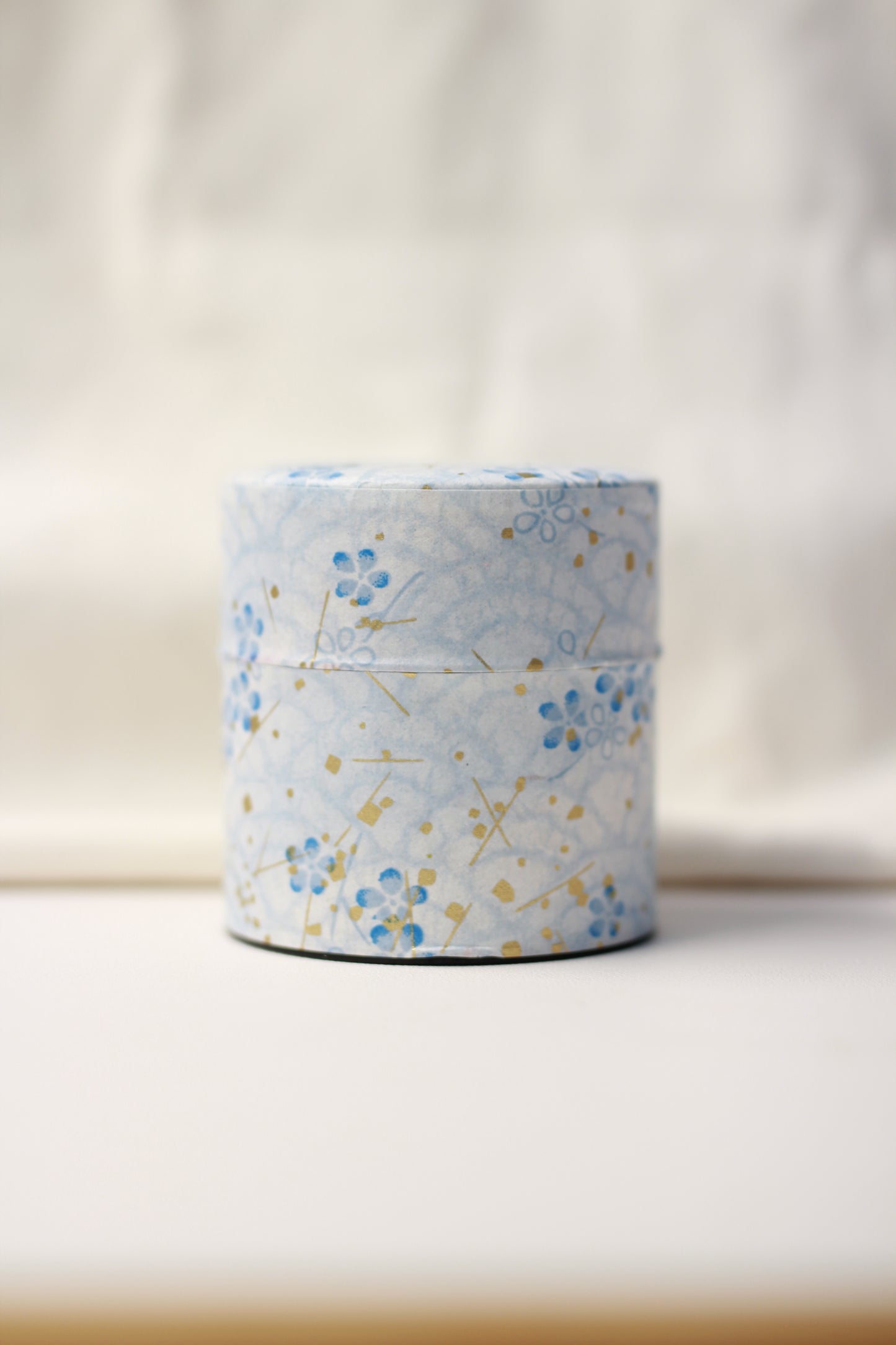 Washi Paper Metal Tea Caddy - (Empty Tin) 100G