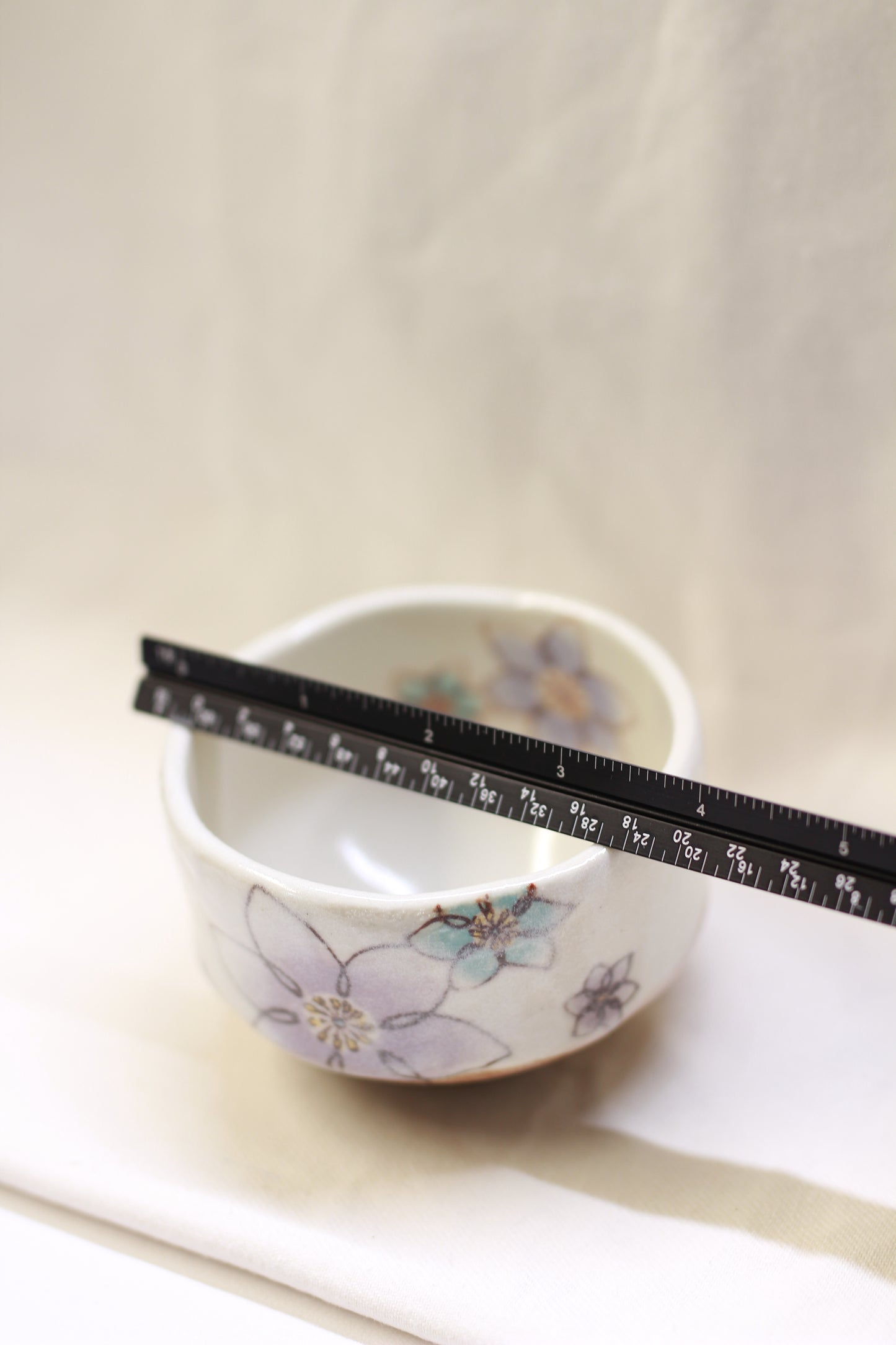 Mino-yaki Chawan - Keiko Hana Mini Chawan