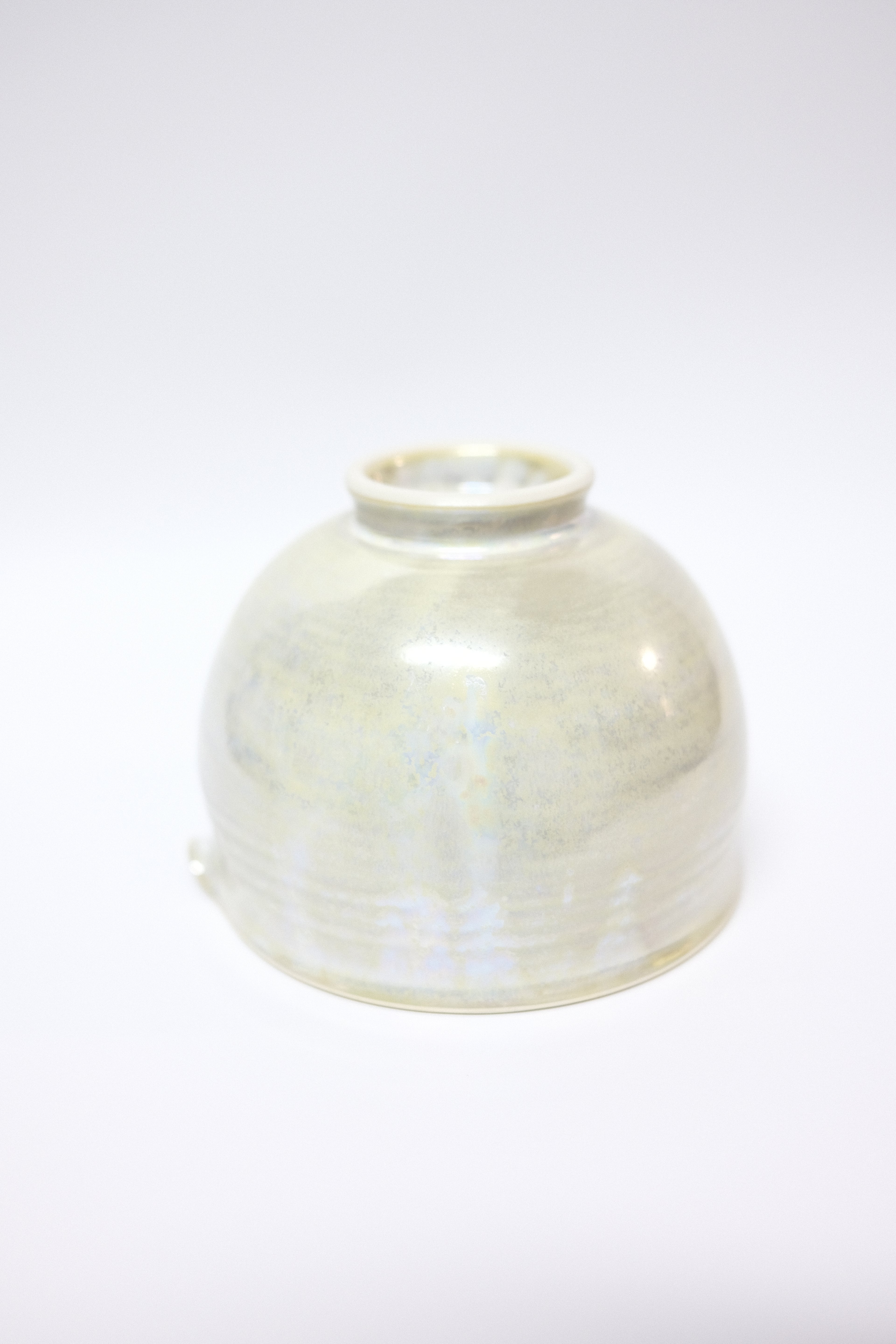 Chawan Kiwakoto by Toun K - Kyo & Kiyomizu Ware | Katakuchi - Pearly Glazed + Suikaen Emi Chasen Set