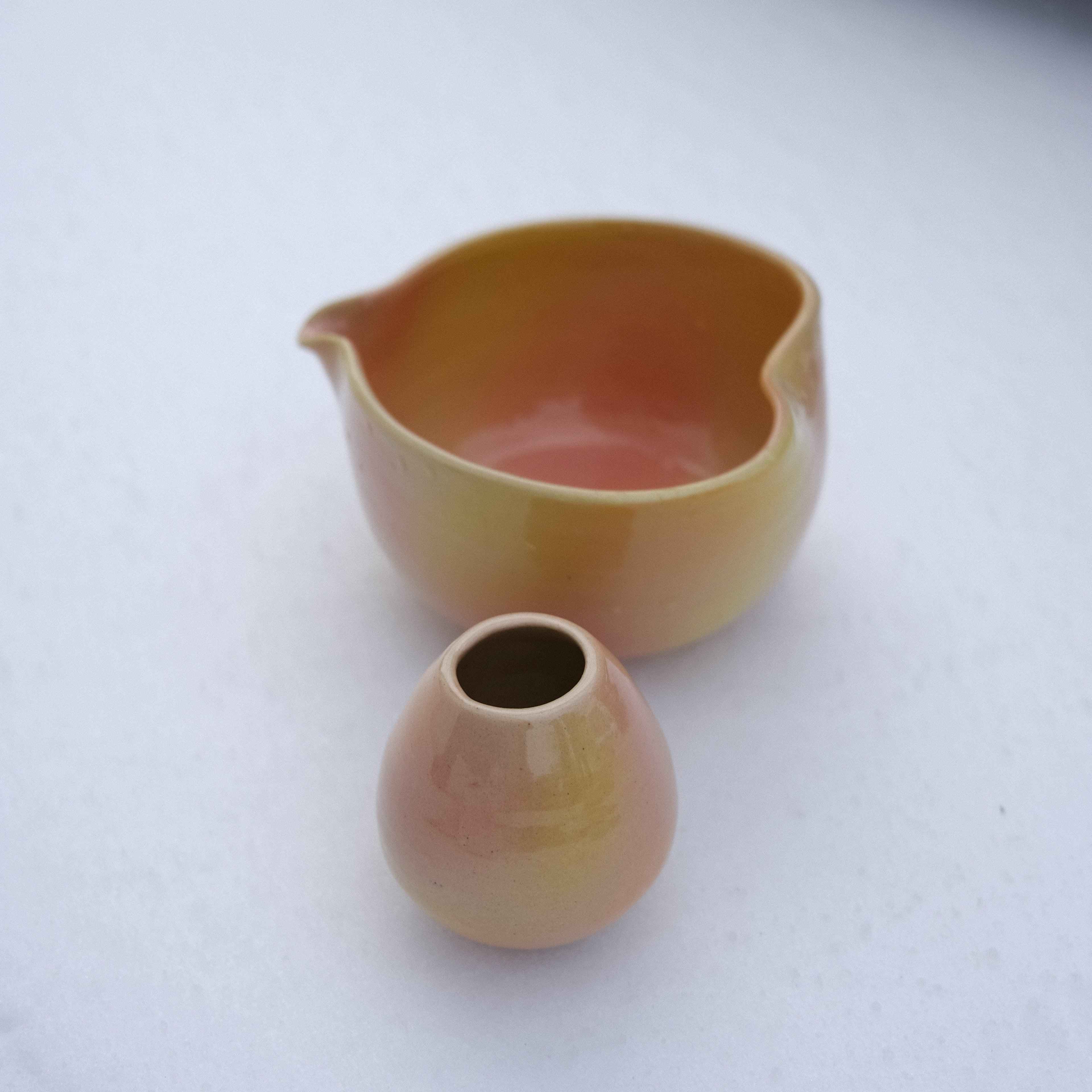 Chawan and Chasentate Set - Tropical Sun