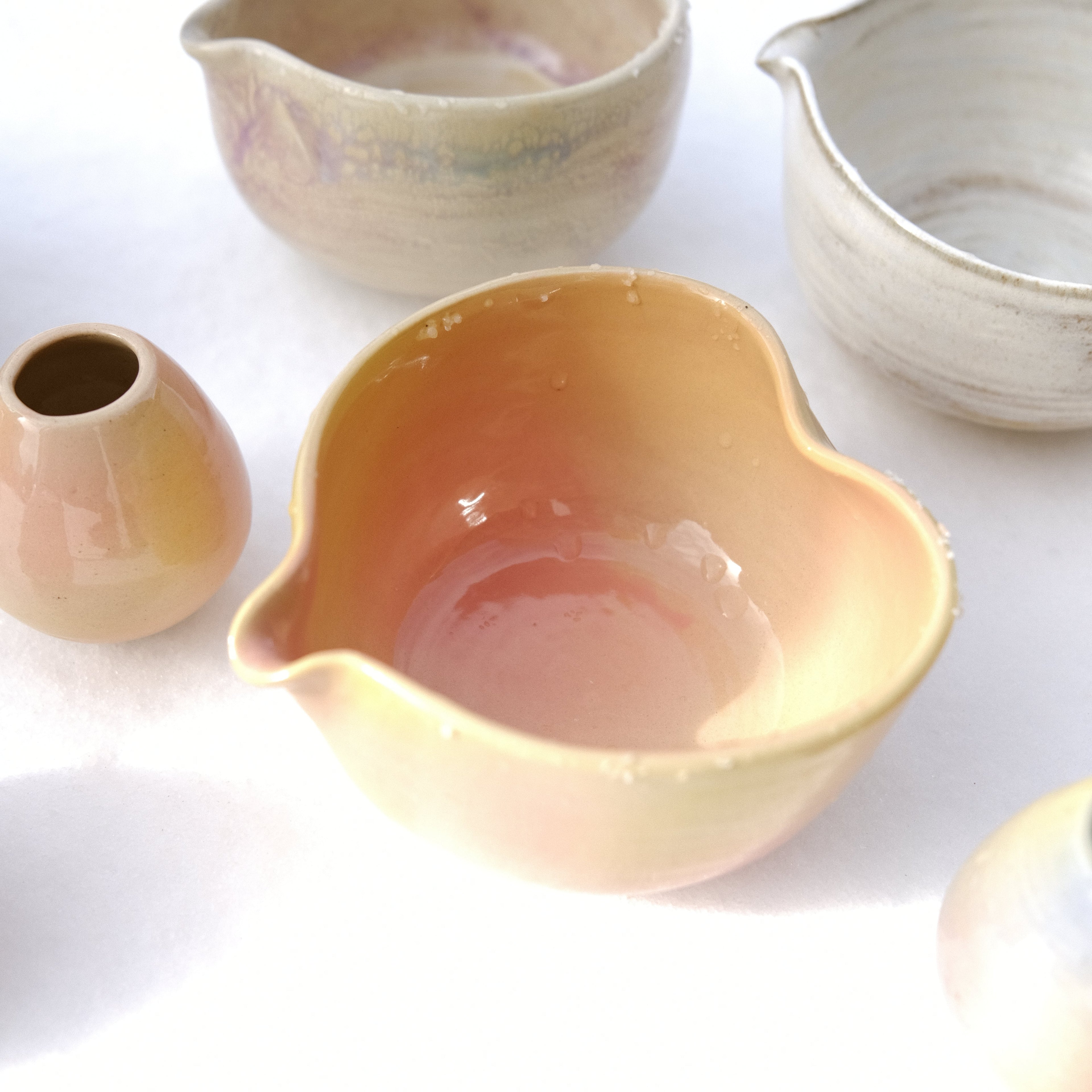 Chawan and Chasentate Set - Tropical Sun