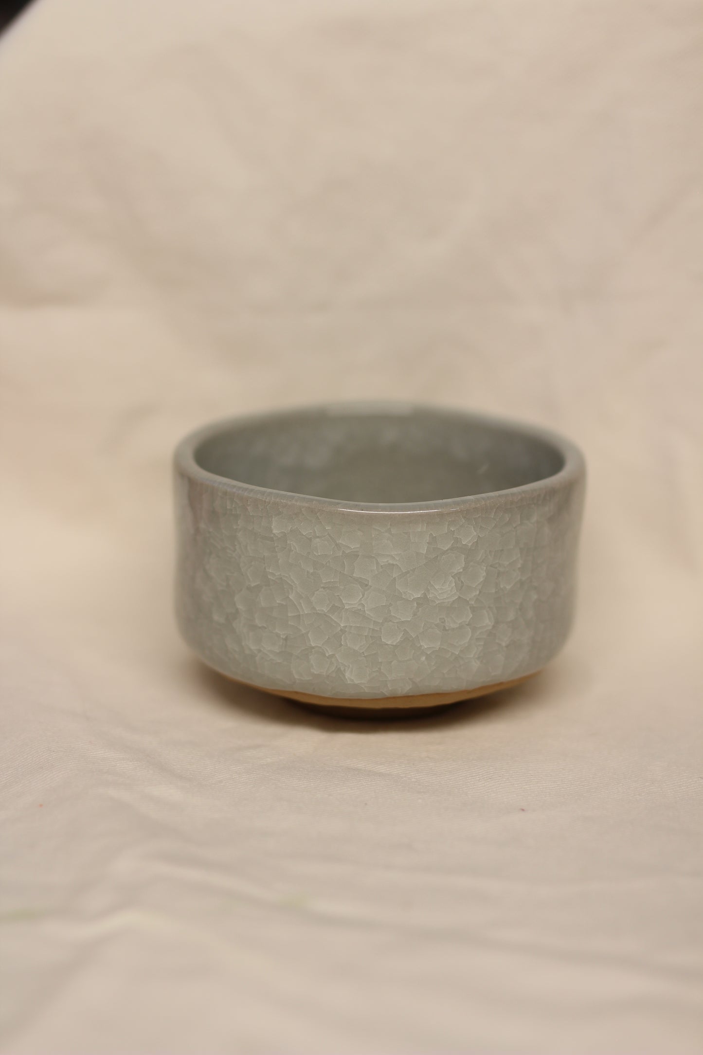 Mino-yaki Chawan - White Ice Crackle Glaze