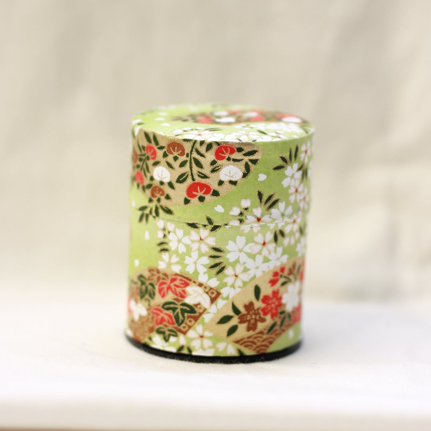 VARIED Washi Paper Metal Tea Caddy