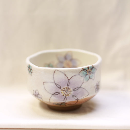 Mino-yaki Chawan - Keiko Hana Mini Chawan
