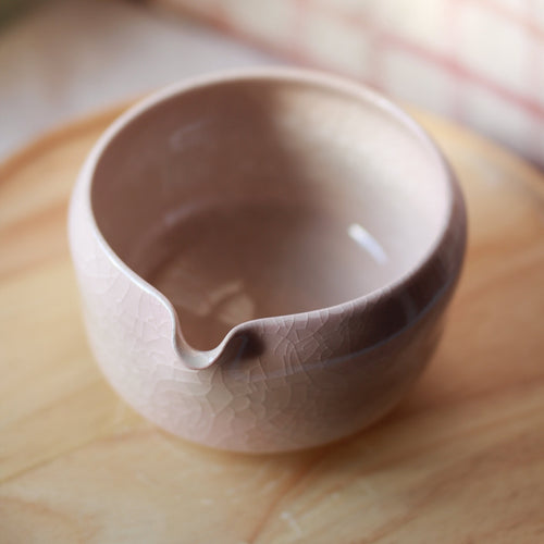 Bat Trang Chawan - Icy Crackle Glaze - Light Pink | Large